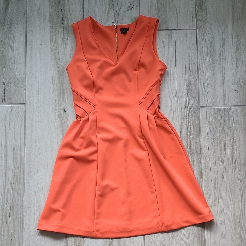 Worthington Vibrant Orange Mini Dress
